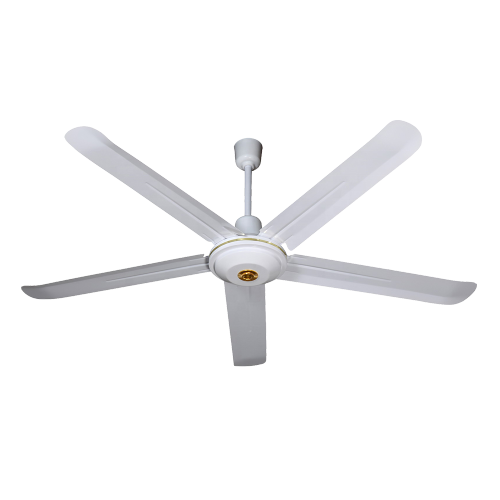 56inch White Industrial Style 5 Blade Ceiling Fan